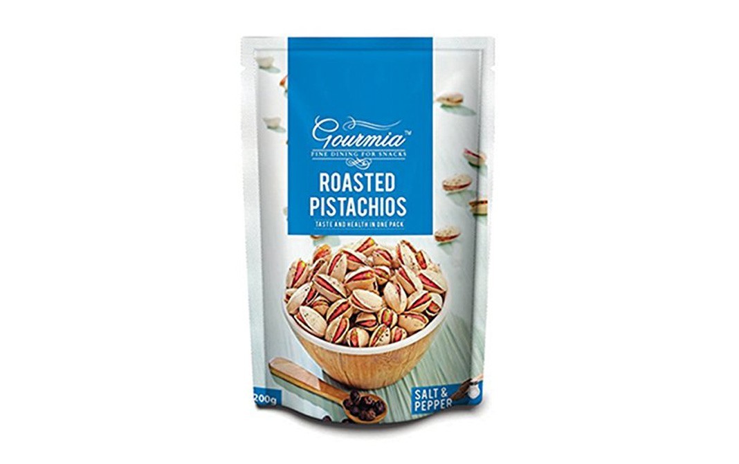 Gourmia Roasted Pistachios Salt and Pepper   Pack  200 grams